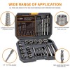 REBRA Screw Extractor and Left-Hand Drill Bit Set, Easy Out