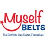 Myself Belts Unisex Easy One Handed Genuine Leather with Faux