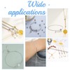UNICRAFTALE Approximately 30 Pieces 2 Colors 6/8/10mm Rondelle Beads, Stainless