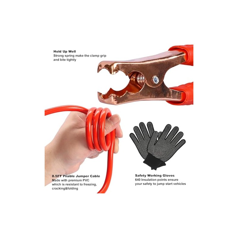 AUTODECO Car Roadside Emergency Kit, Car Safety Kit for Men