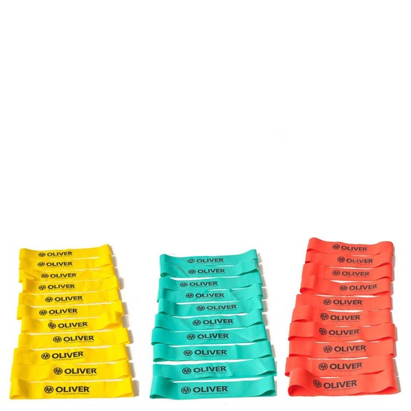 OLIVER Rubber-O Set of 30 Resistance Bands Light to Strong Resistance Booty Band