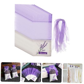 Mobestech 50pcs Empty Lavender Sachet Bags for Dried Lavender Drawstring Bags Material Lightweight Decorative Sachet Containers