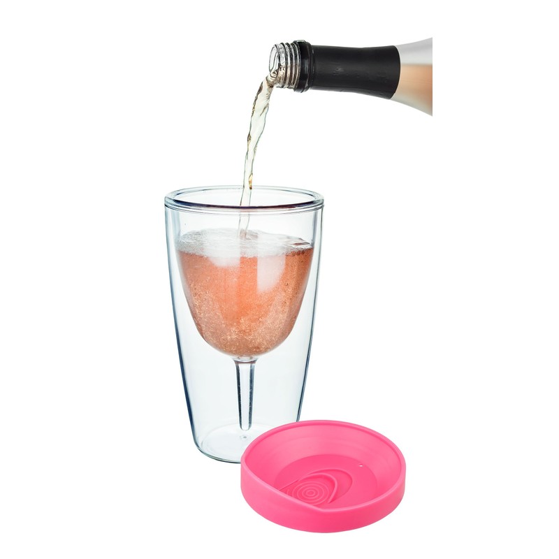 Southern Homewares Red & Pink Lids Wine Tumbler Set –