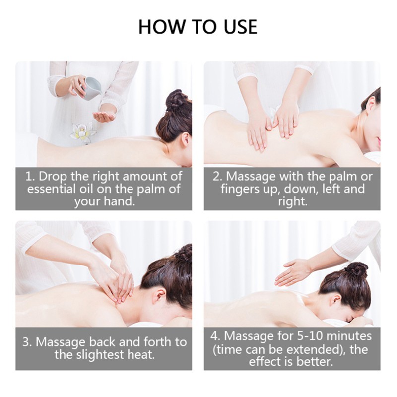 4Pcs Essential Oils Set Pure Essential Oils Gift Set for