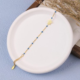 Turtle Gifts for Women Sea Turtle Bracelets for Women Ocean Animal Bracelet Gifts for Turtle Lover Sister Best Friend, Adjustable, Stainless Steel, no gemstone