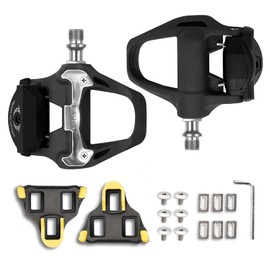 WOWSPORT SPD SL Road Bike Pedals with Cleat,Compatible with Shimano SPD-SL Self-Locking Road Clipless Lightest Pedals (Black_SPD_SL)