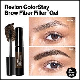 Revlon Colorstay brow filler and fiber tono dark brown Dark Brown