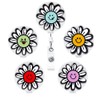 Qinsuee Graffiti Sunflower Retractable Badge Holder with Alligator Clip, 24