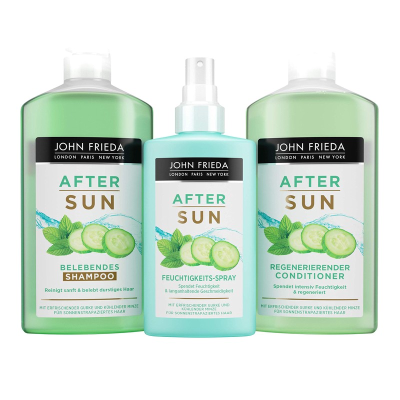 John Frieda After Sun Shampoo 250 ml with Refreshing Cucumber