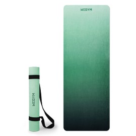 WEGYM Women's Yoga Mat 4 mm Large Exercise Mat for Home Workout Hot Yoga Pilates Green…