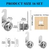 MUXHEL 16PCS Cabinet Lock 20mm Letter Box Lock Security Cam