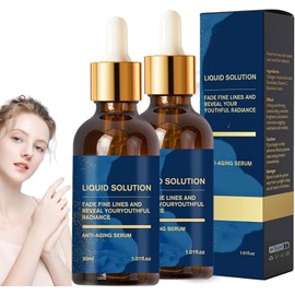Ola-vitas Liquid Solution - Dual 30ml Bottles, Potent Anti-Aging Formula to Visibly Reduce Fine Wrinkles, Plump & Deeply Moisturize All Skin Types