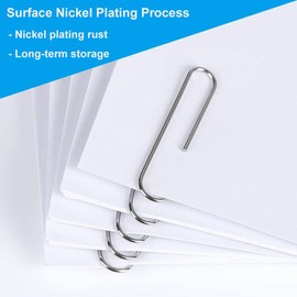 Vinaco Vinaco Büroklammer Silber, 500 Stück Groß Büroklammern 50mm & Büroklammern 32mm, Langlebig und Rostfrei Paper Clips Idee für Schule, Büro. Metall Büroklammern Klein und Bueroklammern Gross