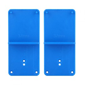 Drilling Jig 2 Pieces Hinge Hole Jig Template, 37mm Accura Hole Drilling Drill Locator Hole Opener Tool for Door Cabinet Assemble Woodworking Punch