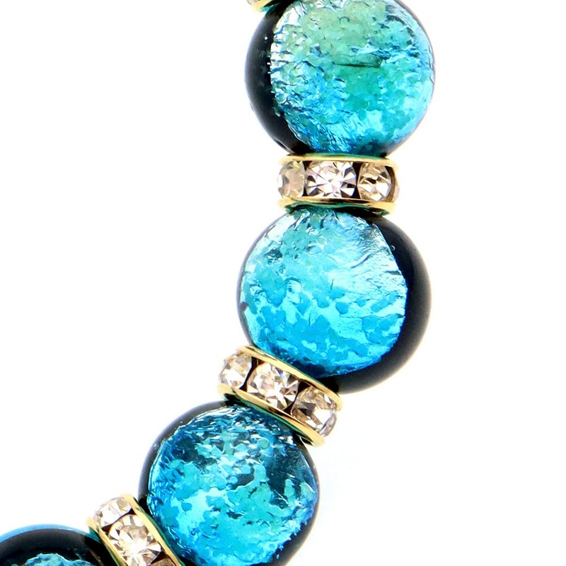 Shiny Firefly Glass Bracelet Hateruma Blue Glitter Men's Women's Okinawa