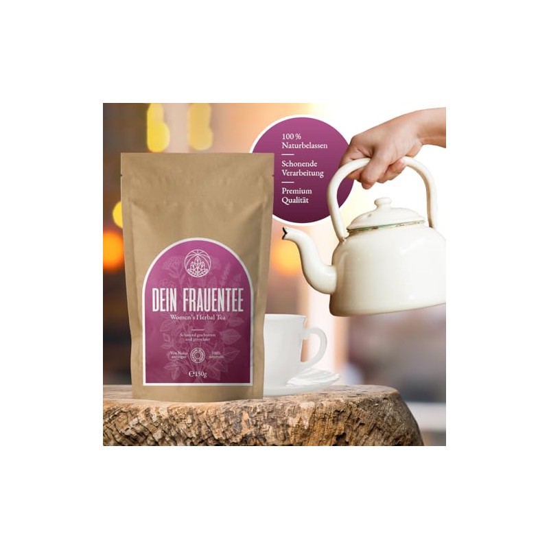 Monte Nativo Women's Tea, Herbal Tea Made from Raspberry Leaves,