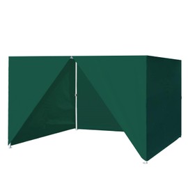 Eurmax USA Full Zippered Walls for 8x8 Easy Pop Up Canopy Tent,4 Walls ONLY(Forest Green)