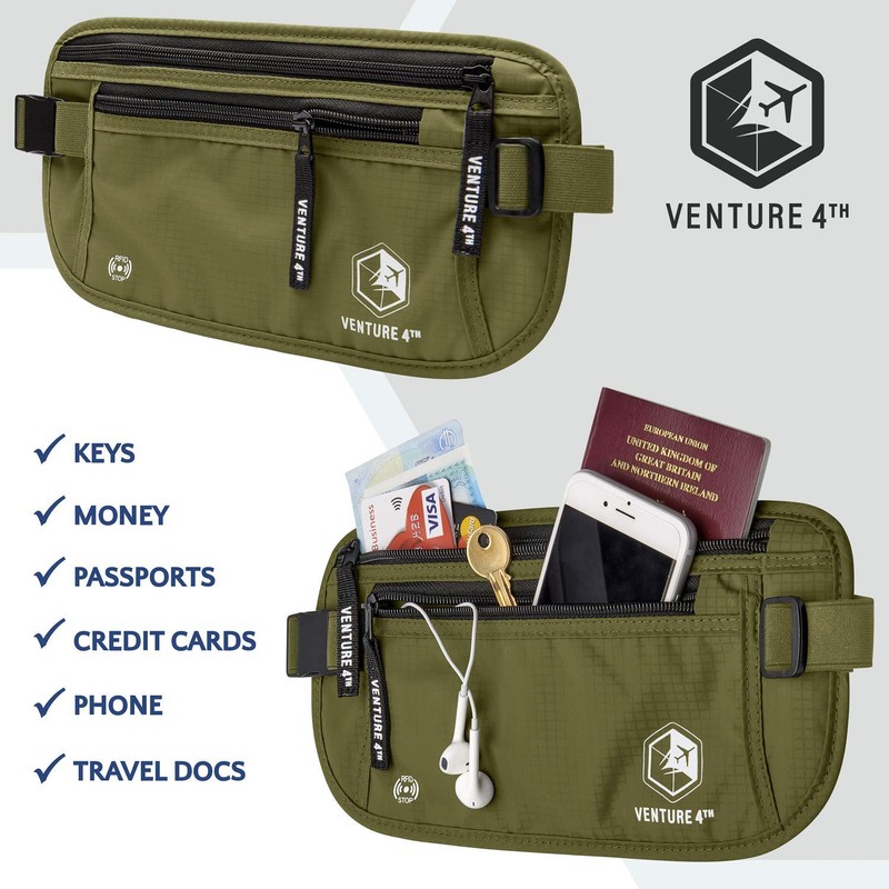 Travel Money Belt for Men and Women - Concealed Travel