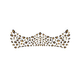 Ovasorve Leopard Spot Freckles - Metallic Gold Face Jewels | Waterproof Animal Print Stickers for Festival & Date Night (8 Sheets)