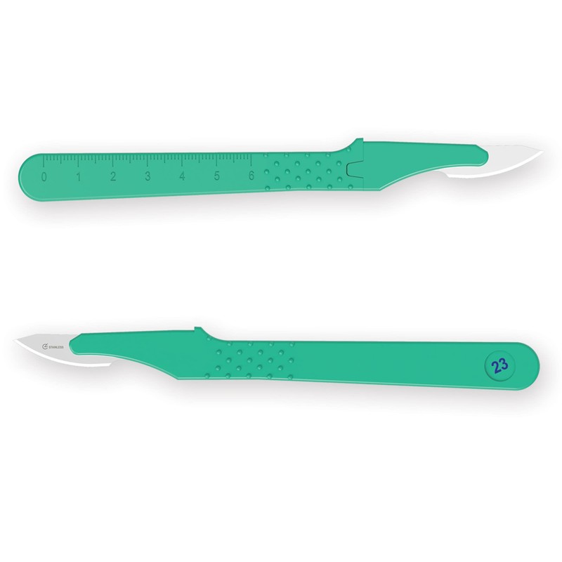 Gima Sterile Scalpels made of Rust-Proof Stainless Steel, ABS Handle,
