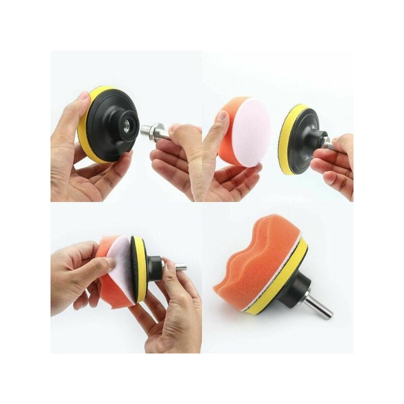 J19 14PCS 자동차 키트 청소 버핑 바디 6MM J19 도구