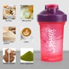 XTKS Shaker Bottle,400ml Small Protein Shaker Bottle with Mixing Ball,
