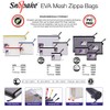 Snopake A6 High Capacity EVA Mesh Zippa-Bag [Pack of 3]