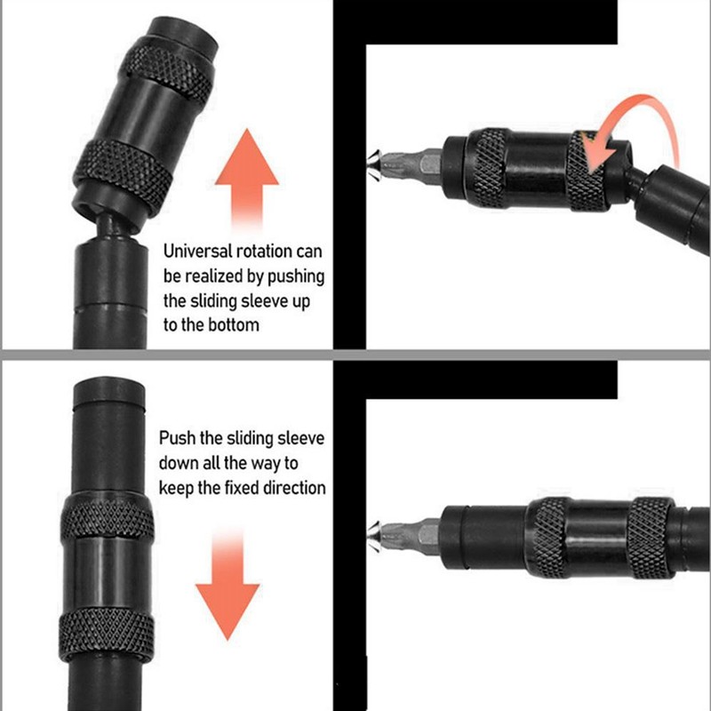 5Pcs Drill Bit Extension 1/4in Hex Shank Magnetic Screwdriver Bit