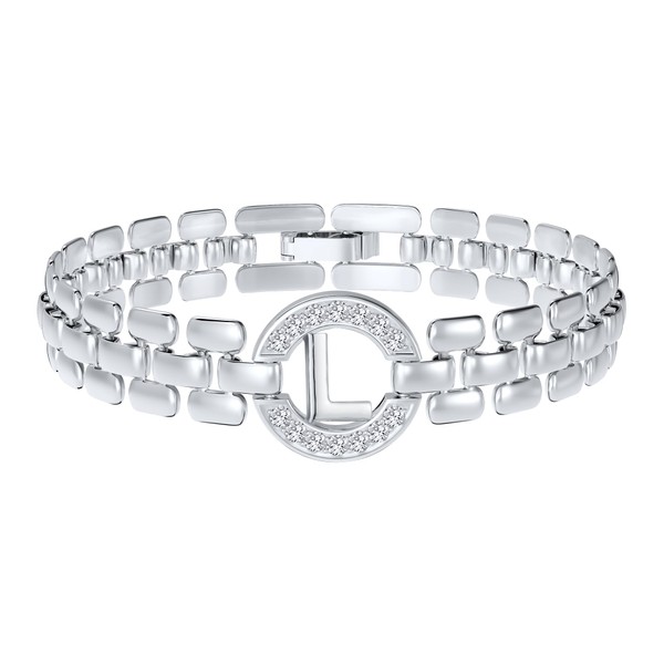 Rajputana Initial Bracelets for Women, 14K Gold-Plated Letter Bracelets from