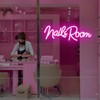 hhuohuona Nails Room Neon Sign Nail Salon Led Sign Dimmable