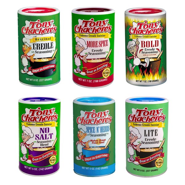 Tony Chachere's Seasoning Blends Variety, 6 Count