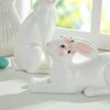 Glitzhome Elegant Easter Bunny Table Statue Decorations Set of 2