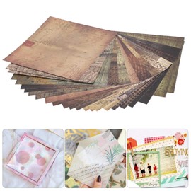 Scrapbook Paper, Design Paper, 48 Sheets of Paper Pattern, Scrapbook Paper, Album Scrapbook Pattern, Greeting Cards, DIY Scrapbook Paper, Scrapbooking Junk Journal Card Decorator, 15 x 15 cm