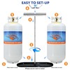 Flame King Dual RV Propane Tank Cylinder Rack for RVs