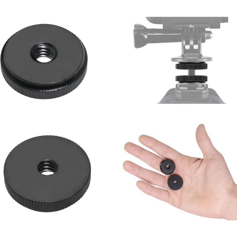 1/4" Camera Accessories Fixed Adapter Camera Tripod Head Durable Metal