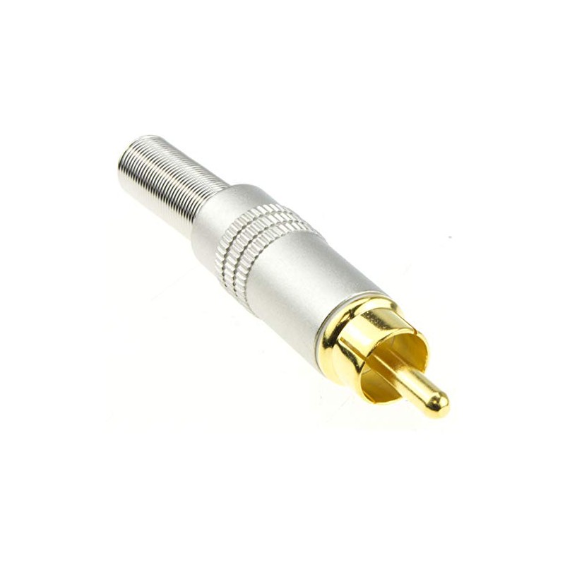 kenable RCA Phono Solder Plug Gold All-Metal Contacts for Audio
