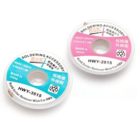 2 x Desoldering Wick - Braid (2mm and 3.5mm) 1.5m Each