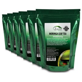 Zokiva Nutritionals Moringa Tea Bags 6-Pack - (180) Organic, All-Natural - Caffeine-Free Herbal Tea