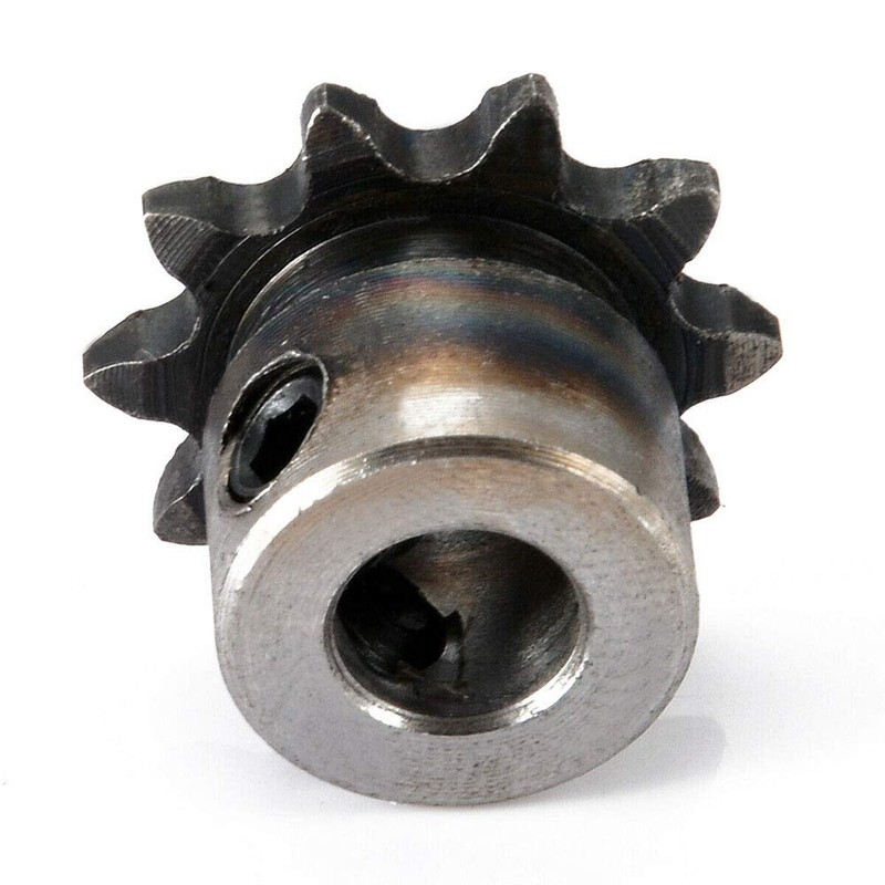 Acxico 2Pcs 8mm Bore 10 Teeth 10T Metal Pilot Motor