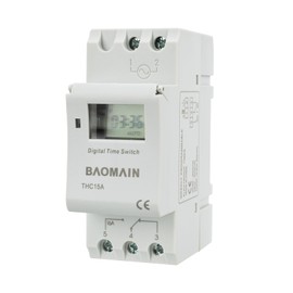 Baomain THC15A DC/AC 12V Digital LCD Power Programmable Timer Switch Relay 16A Amp