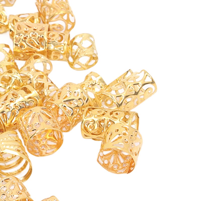 200 Anillos para el Pelo de Rastas, Patrones Exquisitos Ahuecados,
