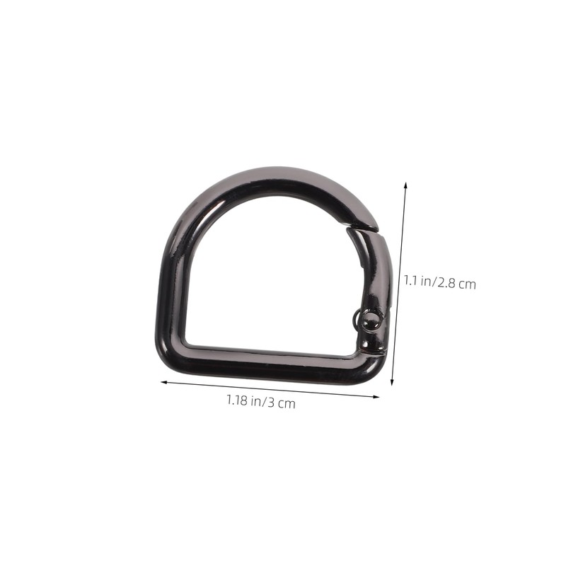 Operitacx 4Pcs Clip Carabiner Spring Snap Clip Hook for Handbag