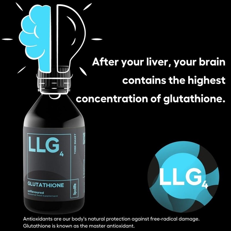 lipolife Liposomal Glutathione Setria. Highly Absorbable. Made in UK. Vegan.