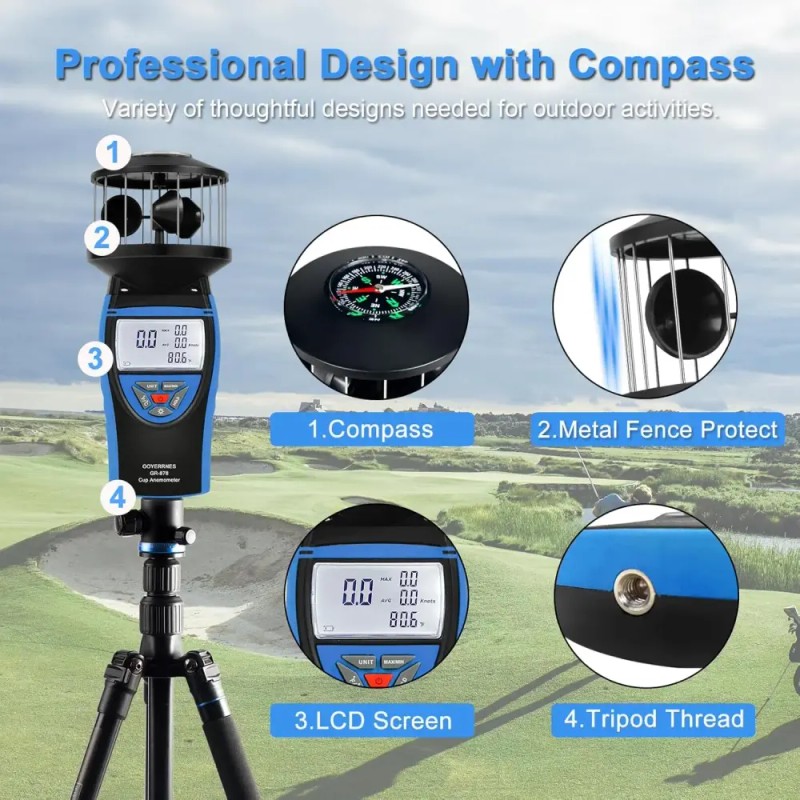 Compass 야외 요트 서핑 드론 비행 HVAC를 위한 컴퍼스가 장착된
