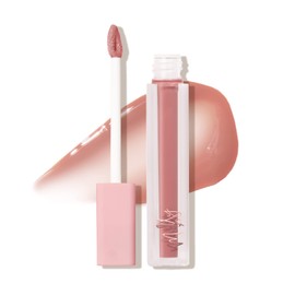 Mally Beauty Positively Plump Lip Gloss | High-Shine Hydrating Lightweight & Comfortable Wear, Bold Buff