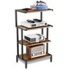 Aquzee Game Console Stands, 4-Tier Stereo Stand Cabinet for Small