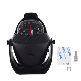 ITYAGUY Marine Boat Compass LED Light Navigation Pivoting Electronic Sea Compass Automotive High Precision Compass for Sailing Boat Car Truck (Black)