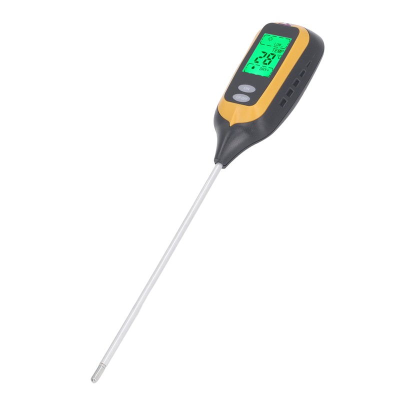 Soil Moisture Meter 4 in 1 Digital Backlight Plant Temperature