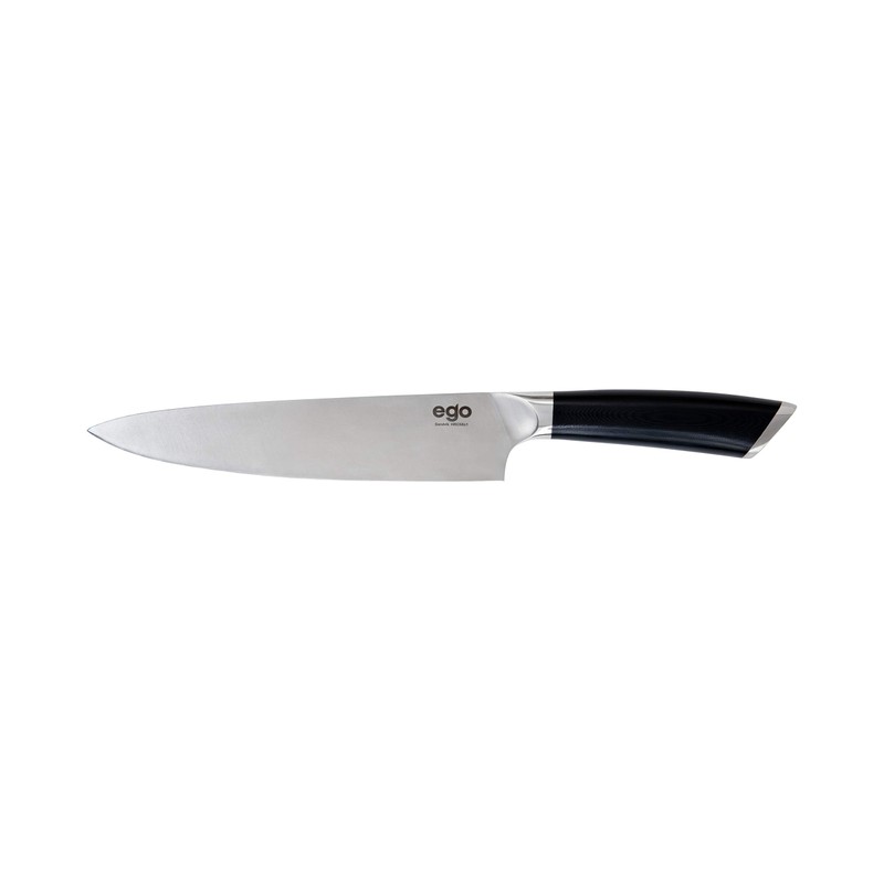 Wilfa EGO Sandvik Kochmesser - 20cm Klinge, hochwertiges Sandvik12C27 Messerstahl,