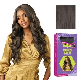 Sensationnel Butta Lace Wigs - Golden Glam Extra Wide 5 Inch Deep Parting Synthetic Preplucked Hairline Glueless Lacefront (SMOKYRICHBROWN)
